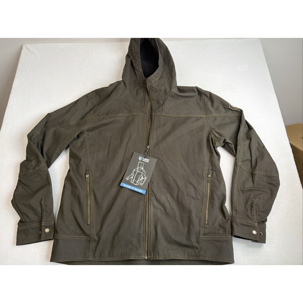 Kuhl Men's The Law Fleece Lined Full Zip Hoodie Jacket Sherpa Espresso XXL